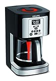 KRUPS Thermobrew EC324050 Savoy Programmable Coffee Maker 14 Cup, 9.6 X 8.3 X 14.2 In, Black & Silver