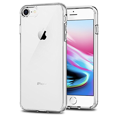 Book Cover TENOC Phone Case Compatible for Apple iPhone 8 and iPhone 7 4.7 Inch, Crystal Clear Ultra Slim Cases Soft TPU Cover Full Protective Bumper