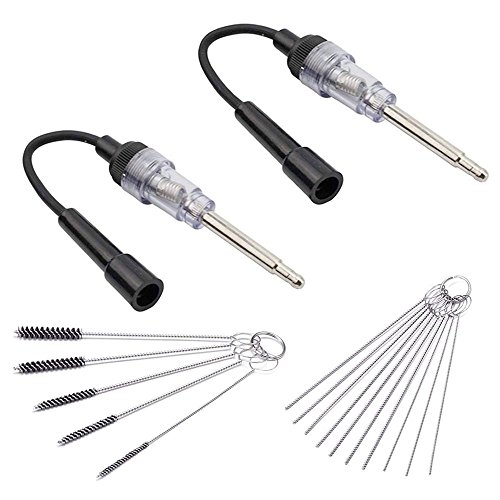 In-Line Spark Plug Engine Ignition Tester with Carb Carburetor Cleaner Kit, MoRange 6-12V Pick Up Coil Armature Diagnostic Detector Tool for Automotive Car Lawnmower Internal External Engine