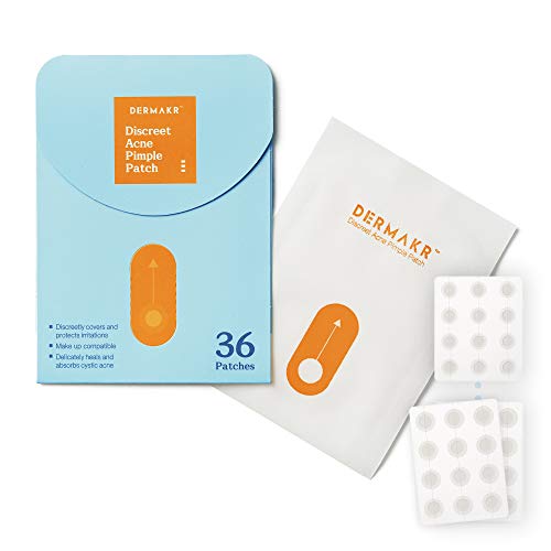 Book Cover DERMAKR Discreet Acne Pimple Patch | Spot Cover & Treatment Solution Cystic Acne & Pimple | Hydrocolloid Facial Stickers | Waterproof Patches Invisibly Cover Pimples