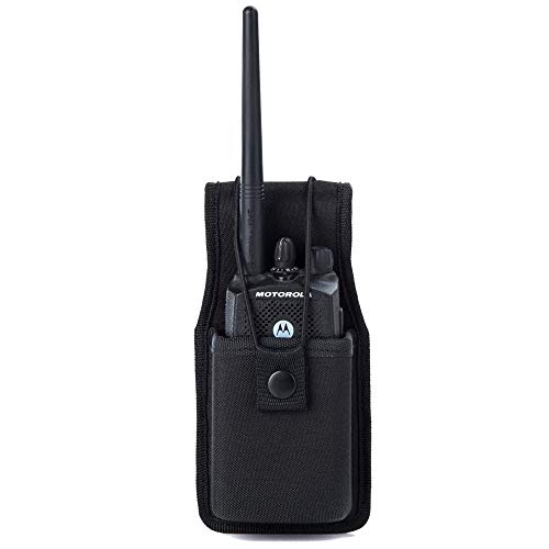 Universal Radio Case Two Way Radio Holder Universal Pouch for Walkie Talkies Nylon Holster Accessories for Motorola MT500, MT1000, MTS2000 and Similar Models by Luiton(1 Pack)
