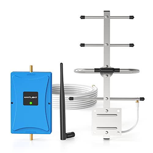 Cell Phone Booster for Home & Remote Area | Up to 4,500 Sq.Ft | Boost 4G LTE & 5G Signal on Band 13 | Compatible with Verizon, AT&T and T-Mobile | FCC Approved
