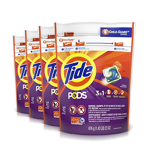 Book Cover Tide Pods Spring Meadow He Turbo Liquid Detergent Pacs, 108 Count (Packaging May Vary)