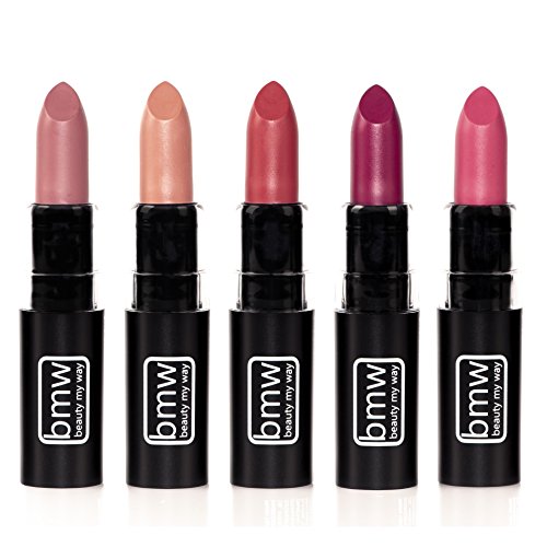 5 PCS MATTE LIPSTICK SET OF MUST HAVE COLORS PROFESSIONAL QUALITY WITH HIGH PIGMENT LOAD