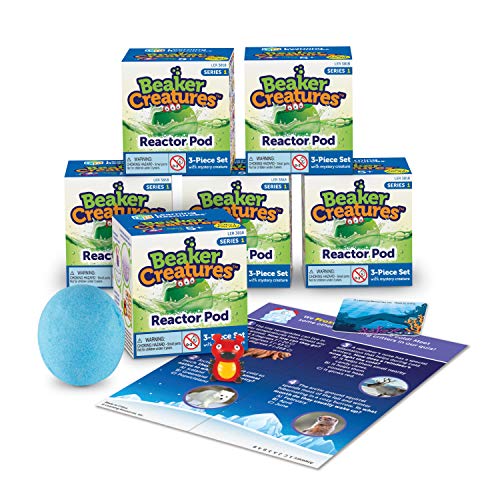 Learning Resources Beaker Creatures Reactor Pods,Series 1, 6 Pack, STEM Certified Science Toy, Ages 5+
