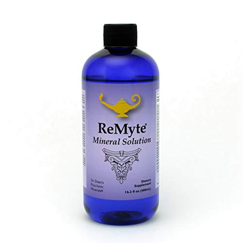 RnA ReSet - ReMyte Electrolyte Mineral Solution, Liquid Multi Mineral, 12 Minerals Including Iodine, Selenium, Zinc, Magnesium, Boron, 480 ml - by Dr. Carolyn Dean