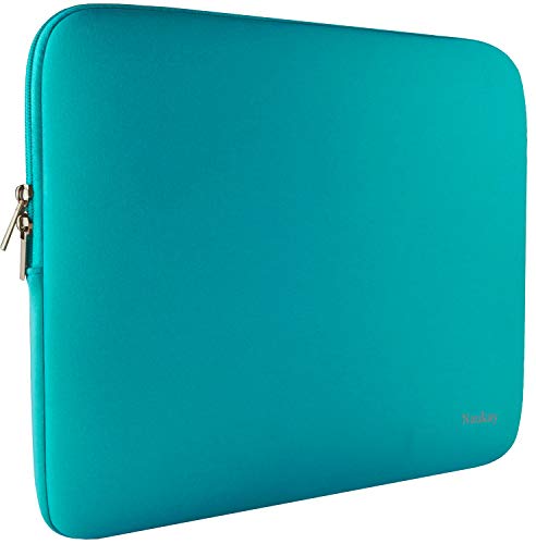 Book Cover Naukay 15.6 Inch Laptop case Bag,Against dust Resistant Neoprene Notebook Computer Pocket Sleeve/Tablet Briefcase Carrying Bag Compatible 15-15.6 Inch HP/Dell/Asus/Acer/Toshiba/Fujitsu-Blue