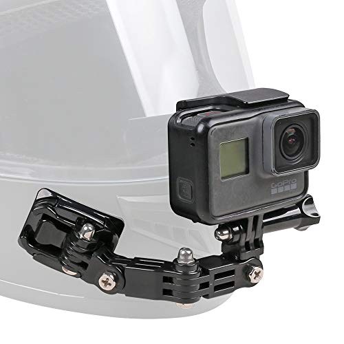 Motorcycle Helmet Chin Mount Kit Compatible with GoPro Hero 11 Black, Hero 10/9/8/7 (2018) Black, AKASO, DJI, Insta360 and Most Action Cameras