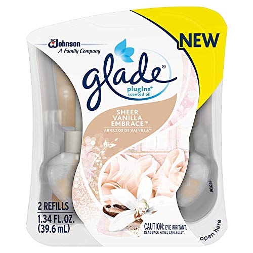 Glade Plugins Refills Sheer Vanilla Embrace 1.34 FL OZ, 2 CT (Pack - 6)