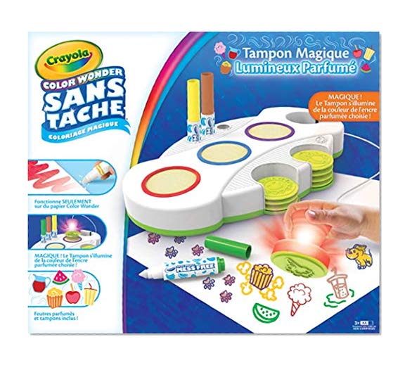 Crayola Color Wonder Color Wonder-Le coloriage Magique sans Tache-Unité de tampons Lumineux Parfumés-Thème Friandises, 75-2575-F-000, Mixte