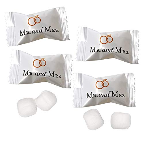Mr and Mrs Wedding Butter Mints Candy Bags 100 Count Mint Candies 14 Oz (396 g) Treats Sweets Party Favors For 50th Anniversary Bridal Shower Wedding & Special Occasions