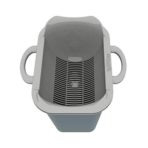 SiftEase Litter Box Cleaner Litter Sifter - No More Scooping | Works with Any Cat Litter Box to Clean Litter, Eliminate Odors, and Allows Reuse of The Litter