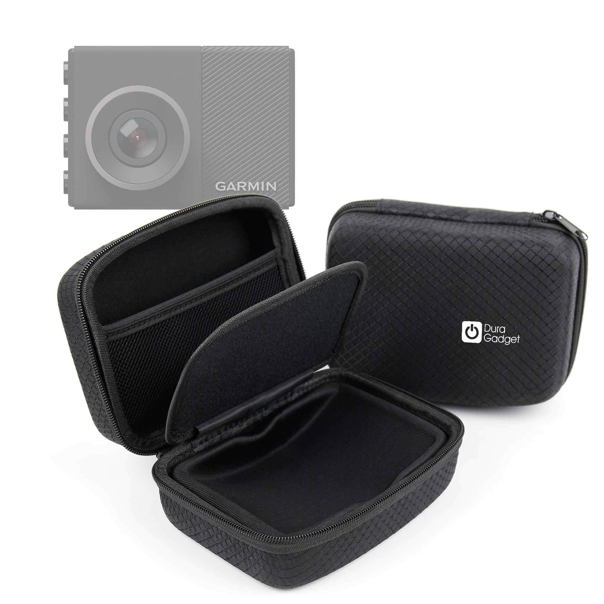 DURAGADGET Hard Black Protective EVA Carry Case (Device NOT Included) - Compatible with Garmin Dash Cam 65W | 67W | 66W | 57 | 55 | Mini 2 | (Dimensions: 140 x 100 x 65 mm)