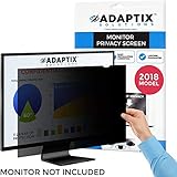 Adaptix Monitor Privacy Screen 27” – Info Protection for Desktop Computer Security – Anti-Glare, Anti-Scratch, Blocks 96% UV – Matte or Gloss Finish Privacy Filter Protector – 16:9 (APS27.0W9)