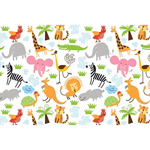 Artzfolio Cute Animals Art & Craft Gift Wrapping Paper 18 X 12Inch;Set Of 10 Pcs