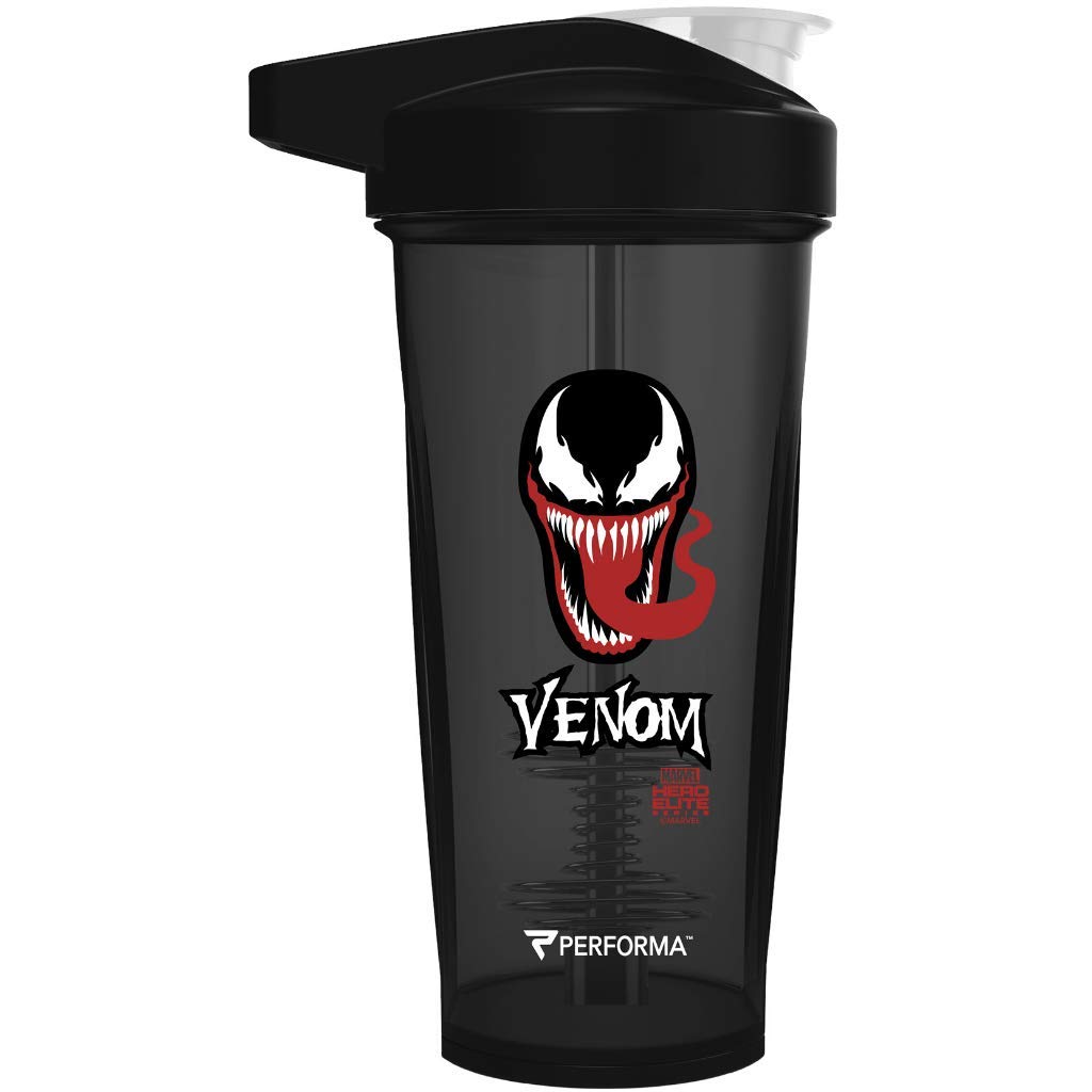 Performa™ ACTIV (Venom - Classic) 28oz Shaker Bottle, Best Leak Free Bottle with ActionRod Mixing Technology for Your Sports & Fitness Needs! Shatter Proof and Dishwasher Safe!
