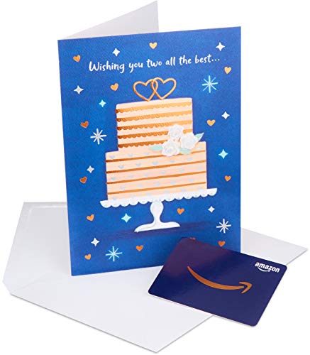 Book Cover Amazon.com Gift Card in a Premium Greeting Card by American Greetings (Wedding Cake Design)