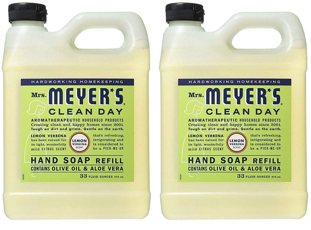 Book Cover MRS. MEYER'S CLEAN DAY Liquid Hand Soap Refill Lemon Verbena, 33 Fl Oz (Pack of 2) Lemon Verbena 33 Fl Oz (Pack of 2)