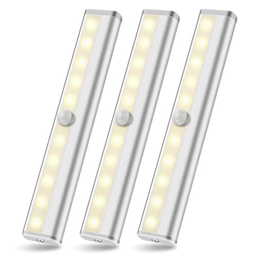 Book Cover Anbock All Motion Lights Warm White+Battery+3Pack