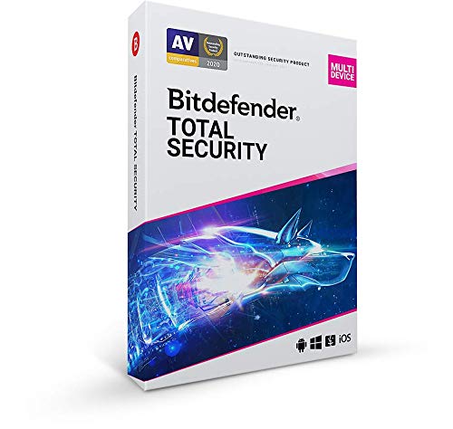 Book Cover Bitdefender Total Security 2022 â€“ Complete Antivirus and Internet Security Suite â€“ 5 Devices | 1 Year Subscription | PC/Mac | Activation Code by Mail