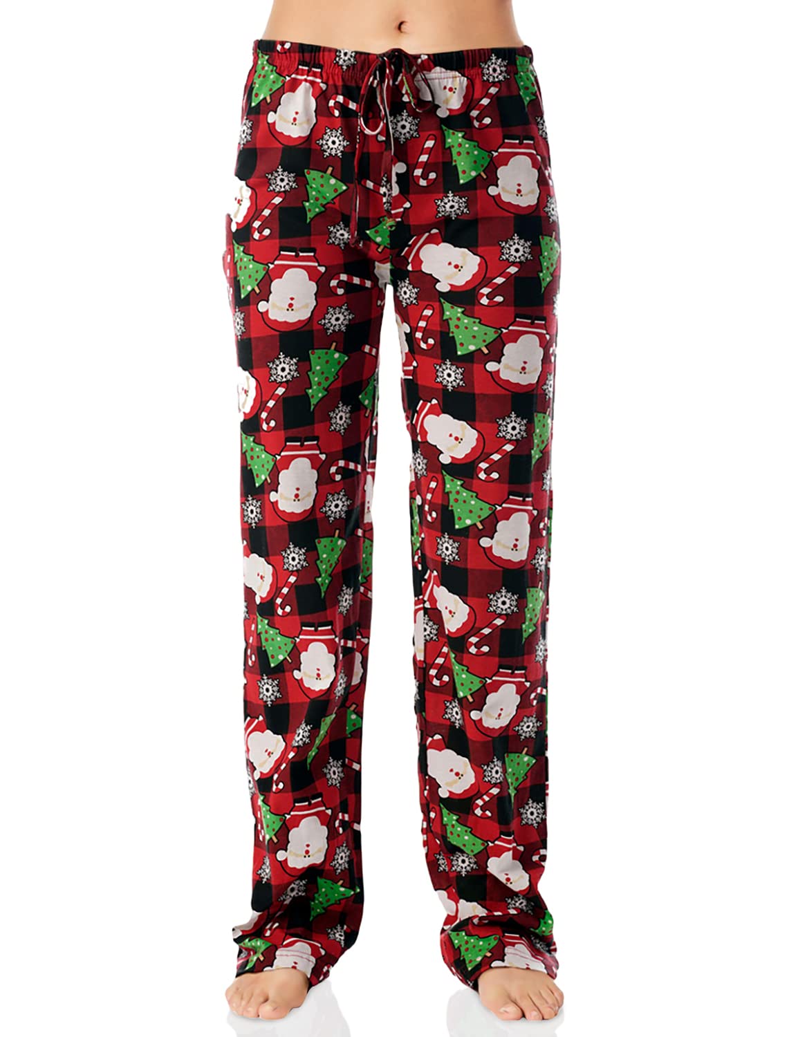 Book Cover Just Love Women Ugly Christmas Pajama Pants Sleepwear
