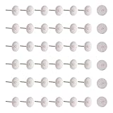 Craftdady 500Pcs Stainless Steel Earring Posts 8mm Flat Pad Blank Tray Stud Earrings for Earring Jewellery Making