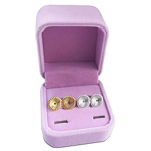 Book Cover Magic Earring Lifters,2 Pairs of Adjustable Hypoallergenic Sterling Silver Secure Backings- Replacements,Easy to Use Back Earrings for Ear Lobe Lifter,Support Most Posts with Jewelry Case(Daisy)