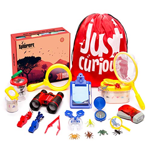 Book Cover Xplorerz 23-PACK Outdoor Explorer Kit For Kids, Kids Explorer Kit, Kids Bug Catcher Kit For Kids, Outdoor Exploration Kit For Kids, Explorer For Boy