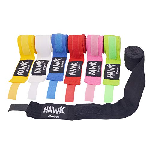 Book Cover Hand Wraps for Boxing Gloves MMA Kickboxing Muay Thai Training Men & Women Mexican Style Bandages Fist Knuckle Wrist Protector Wrap Stretchable & Fast-Dry Elastic Handwraps 180''