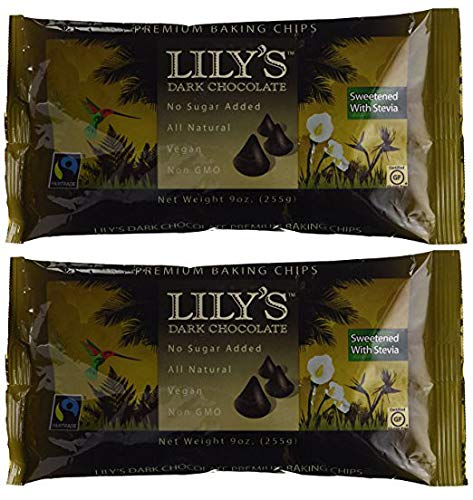Book Cover Lily's Dark Chocolate Chips 9 oz, (2 Pack)