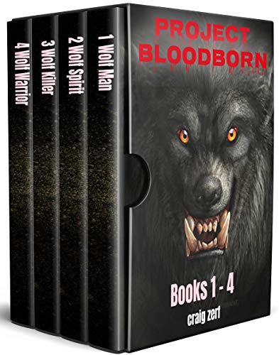 Book Cover Project Bloodborn - Complete series. Wolf Man, Wolf Spirit, Wolf Killer, Wolf Warrior: A werewolves & shifters box set.