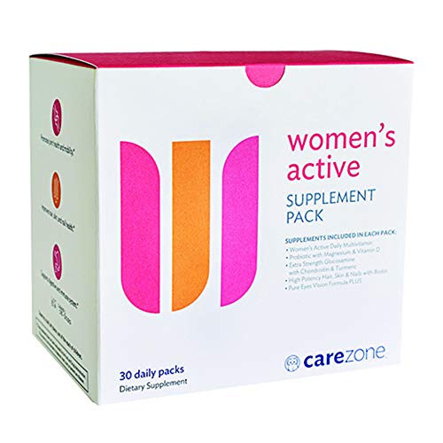 CareZone Women's Active Daily Vitamin & Supplement Packs - 30 Count