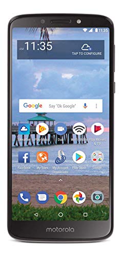 Tracfone Carrier-Locked Motorola Moto e5 4G LTE Prepaid Smartphone - Black - 16GB - Sim Card Included - CDMA