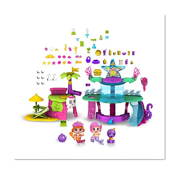 Pinypon - Coffret L'Île Magique des Sirènes + 4 Figurines (Famosa 700014736), Multicouleur