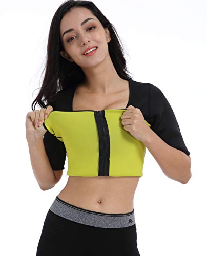 ValentinA Womens Hot Thermo Shaper T Shirt Neoprene Slimming Workout Sweat Body Sauna Suit Exercise Trainer for Weight Loss