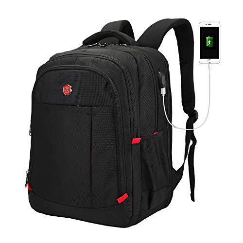 Laptop Backpack, Large Scansmart TSA Friendly Travel Bag, Durable Business Backpack with USB Charging Port for Women & Men, Waterproof College School Bookbag Computer Bag Fits 15.6" Laptop & Notebook