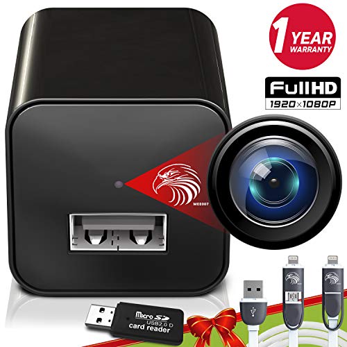 Book Cover Spy Camera Charger | Hidden Camera | Premium Pack | Mini Spy Camera 1080p | USB Charger Camera | Hidden Spy Camera | Hidden Nanny Cam | Hidden Spy Cam | Hidden Cam | Surveillance Camera Full HD