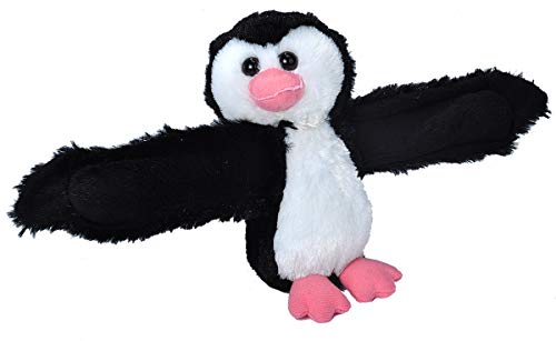 WILD REPUBLIC Huggers, Penguin Plush Toy, Slap Bracelet, Stuffed Animal, Kids Toys, 8", Model:22494
