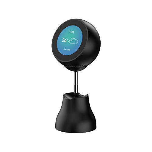 Book Cover VinSa 360 Degree Rotation and Adjustable Stand for Echo Spot (Black)