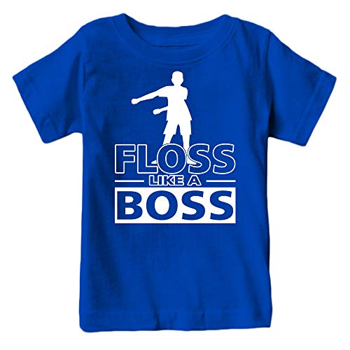 Kids Floss Like a Boss Flossin Dance Youth T Shirt (Royal, Youth M)