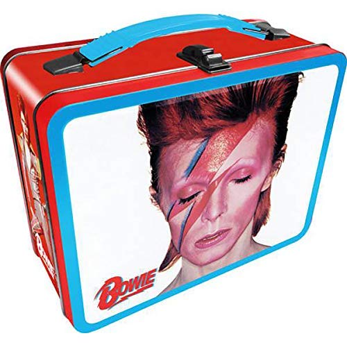 AQUARIUS David Bowie Aladdin Sane Fun Box - Sturdy Tin Storage Box with Plastic Handle & Embossed Front Cover - Officially Licensed Merchandise & Collectible Gift