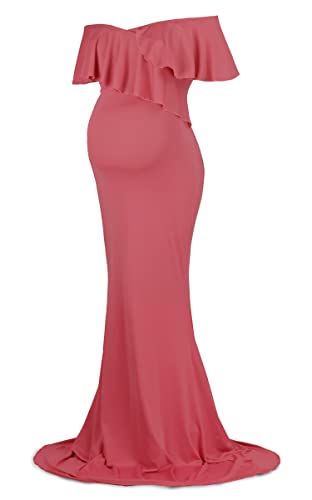 Dance Fairy Molliya Maternity Long Dress Women Ruffle Stretchy Sleeveless Maxi Dress
