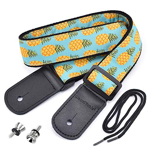 CLOUDMUSIC Ukulele Case Ukulele Strap Pineapple Ukulele Backpack (Strap)