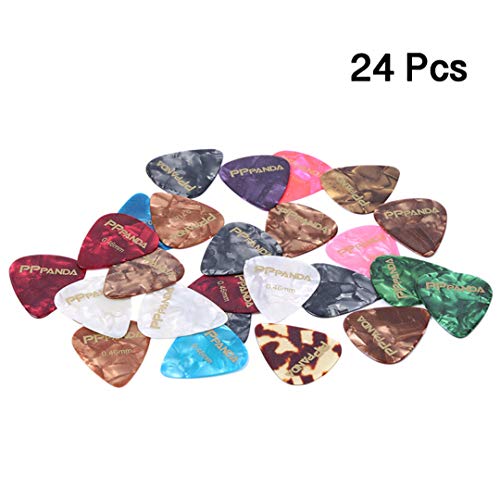 Book Cover PPpanda Guitar Picks 24 pcs, Guitar Plectrums for Your Electric, Acoustic, or Bass Guitar Thin, Medium,0.46 0.71 mm