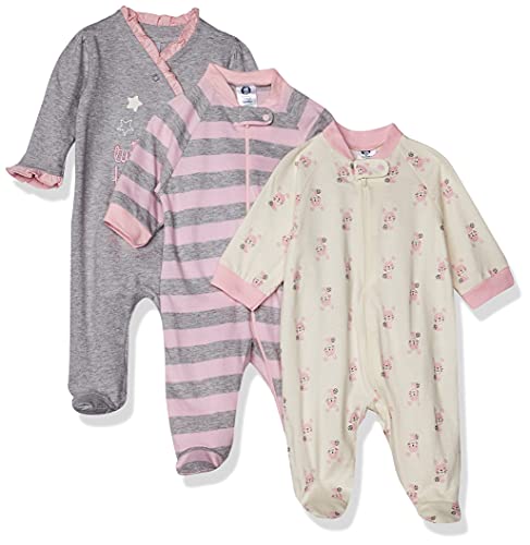 Gerber Baby Girls' 3-Pack Sleep 'N Play 3-6 Months Bunny Star