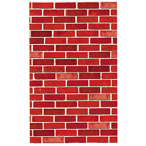Book Cover JOYIN Brick Wall Backdrop 4FT by 30FT Party Accessory Halloween Wall Decorations