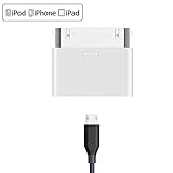 Ankey 30pin to Micro USB Adapter,Micro USB Female 5 Pin to 30 Pin Male Charger Converters