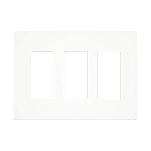 MOES 3 Gang Wall Switch Plate Only compatible with Model WT02S WT03S,Not Compatible with Other Moes Smart Switch.(WT05S(3 Gang Switch Plate))