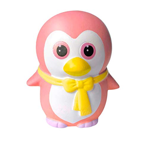 Book Cover Gbell Cute Cartoon Penguin Scented Squishies,Fun Collection Stress Relief Toy ,Very Slow Rising Girls Kids Boys Doll Gift ,Decorative Props,3.94x3.54x2.36 Inch,1 Pcs (Pink)