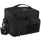 HighSpeedDaddy HSD Tactical Lunch Bag - Insulated Cooler Lunch Box with MOLLE/PALS Webbing Adjustable Padded Shoulder Strap for Adults (Black) ââ‚¬¦
